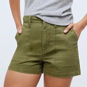 Madewell Green Utility Shorts